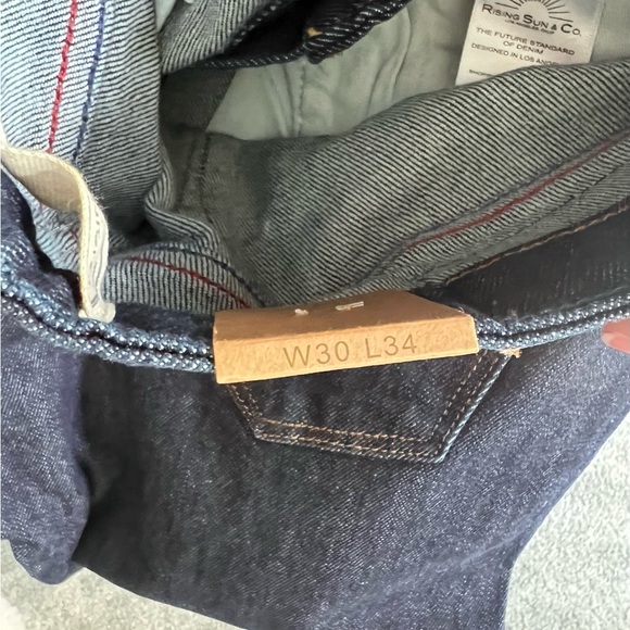 Rising Sun, Slim Repreve Jean, Ind Rns Wash, size 30x34, new with tags - Picture 9 of 10